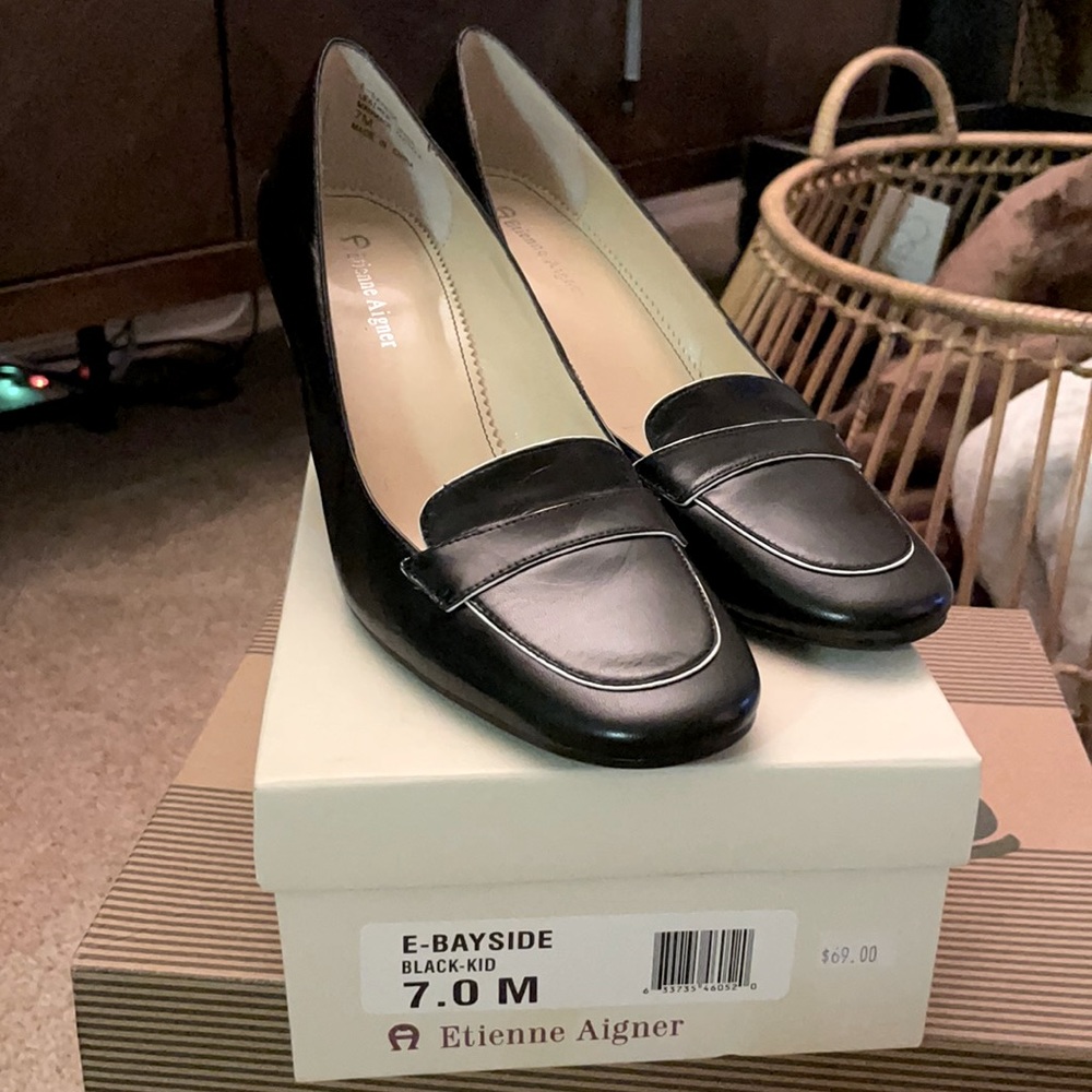 Etienne Aigner Bayside Leather Heels